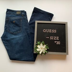 Guess Jeans Daredevil Boot Cut Dark Wash size 30